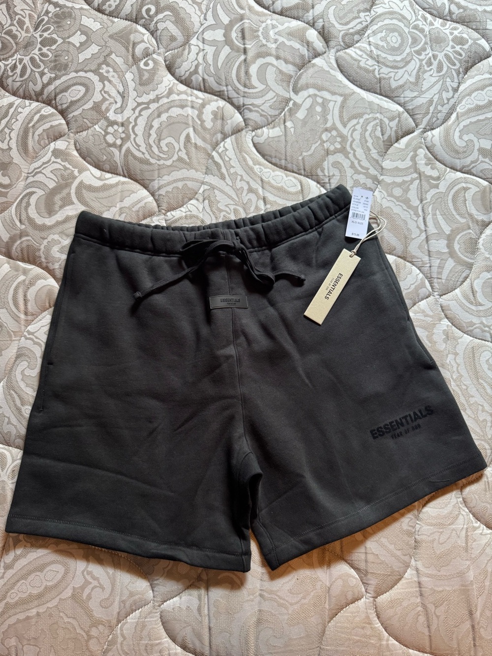 PacSun Essentials Men's Athletic Drawstring Shorts in Black